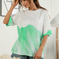 Tie-Dye Round Neck Tee Shirt