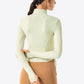 Side Drawstring Zip-Up Sports Jacket