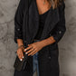 Drawstring Hooded Longline Jacket