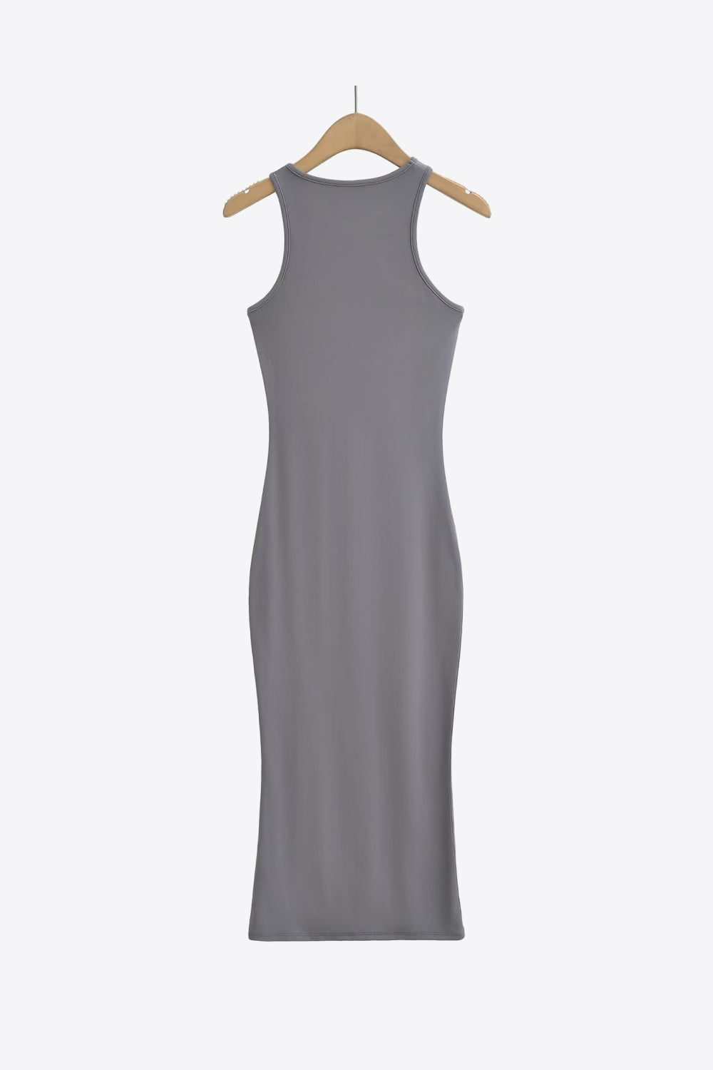 Round Neck Sleeveless Midi Dress