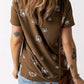 Dandelion Print Round Neck Tee