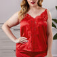 Plus Size Satin Cami Shorts Set