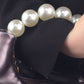 PU Leather Pearl Handbag