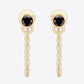 Inlaid Moissanite Chain Earrings