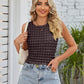 Textured Round Neck Tank