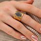 Wide Band Stainless Steel Open Ring