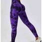 Tie Dye Wide Waistband Active Leggings
