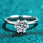 Pleasant Surprise 925 Sterling Silver 1 Carat Moissanite Ring