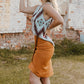 Fringe Trim Wrap Skirt