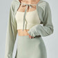 Tie Front Long Sleeve Sports Bolero