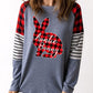 Easter Mixed Print Graphic Top