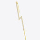 18K Gold Plated Zircon Lightning Crawler Earrings