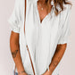 Smocked Frill Trim Flounce Sleeve Blouse