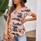 Tie-Dye V-Neck Tee Shirt