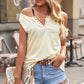 Grommet Notched Neck Tank