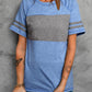 Two-Tone Round Neck Tee