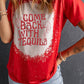 Slogan Graphic Round Neck Tee