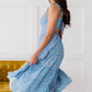 Ditsy Floral Open Back Sleeveless Dress