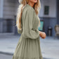 Smocked Tied Balloon Sleeve Mini Dress