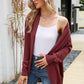 Open Front Long Sleeve Longline Cardigan