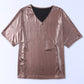 V-Neck Half Sleeve T-Shirt