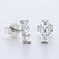 Heartbeat Rhythm 925 Sterling Silver Moissanite Stud Earrings
