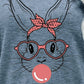 Easter Bunny Graphic Round Neck T-Shirt