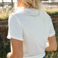 Star and Stripe Graphic Round Neck Tee