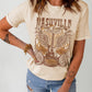 Western Graphic Round Neck T-Shirt