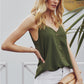 Buttoned V-Neck Cami