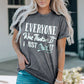 Slogan Graphic Short Sleeve Tee