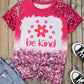BE KIND Flower Graphic Leopard Tee