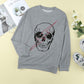 Halloween Skull and Lightning Graphic Tee