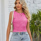 Textured Round Neck Tank