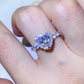 1 Carat Moissanite Heart Ring