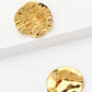 18K Gold-Plated Textured Stud Earrings