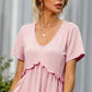 Frill Trim Short Sleeve Tee
