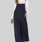 Full Size Cropped Wide Leg Overalls with Pockets