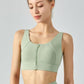 Breathable Zip-Up Sports Bra