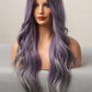 Elegant Wave Full Machine Synthetic Wigs in Purple 26''
