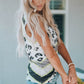 Leopard Contrast Trim Tank