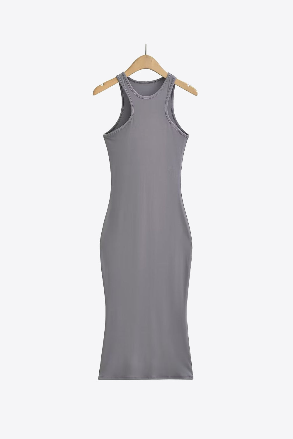 Round Neck Sleeveless Midi Dress