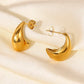 Stainless Steel C-Hoop Earrings