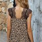 Printed Lace Detail Tank