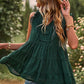 Swiss Dot Ruffle Shoulder Tiered Top