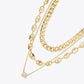 Zircon Copper Necklace Three-Piece Set
