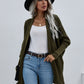 Waffle Knit Open Front Cardigan