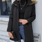 Faux Fur Trim Hooded Puffer Jacket