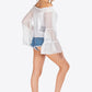 Swiss Dot Off-Shoulder Blouse