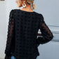 Swiss Dot Peplum Blouse